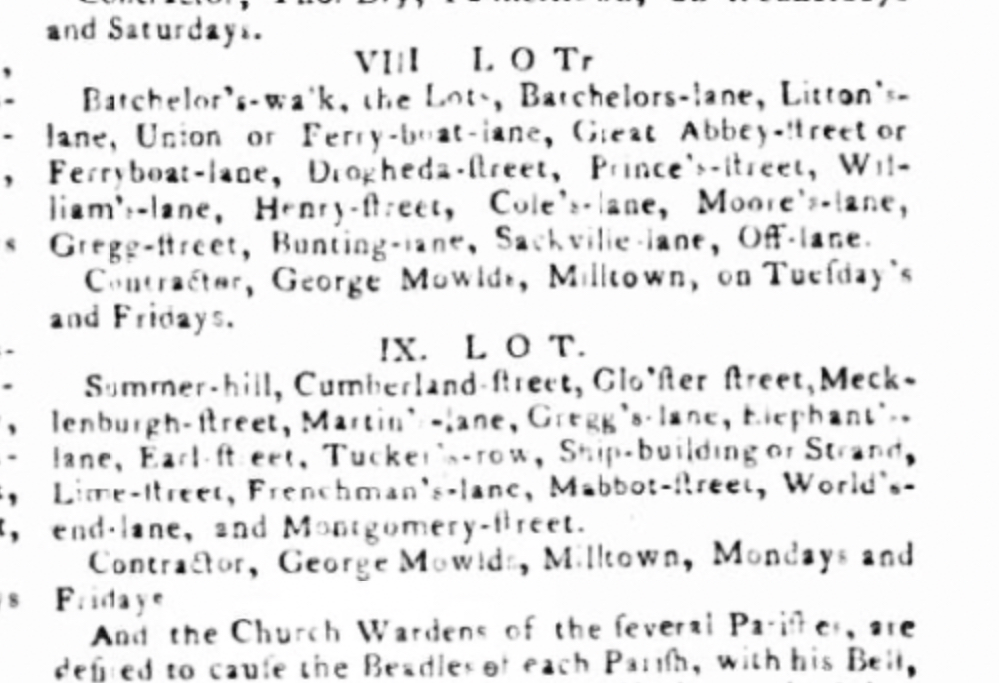 A notice printed in Saunders Newsletter