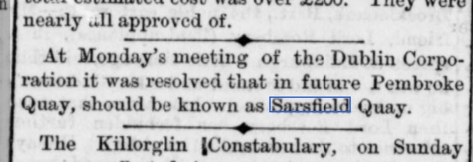 Extract from a newspaper called the Cork Weekly Herald.
